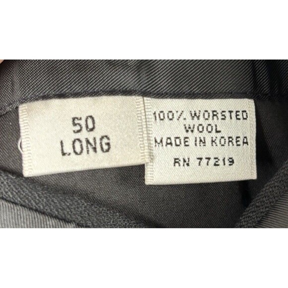 Versini Men's Tuxedo 2 Piece Suit Jacket Pants Black Wool Satin Lapels Size 50L - Picture 5 of 10